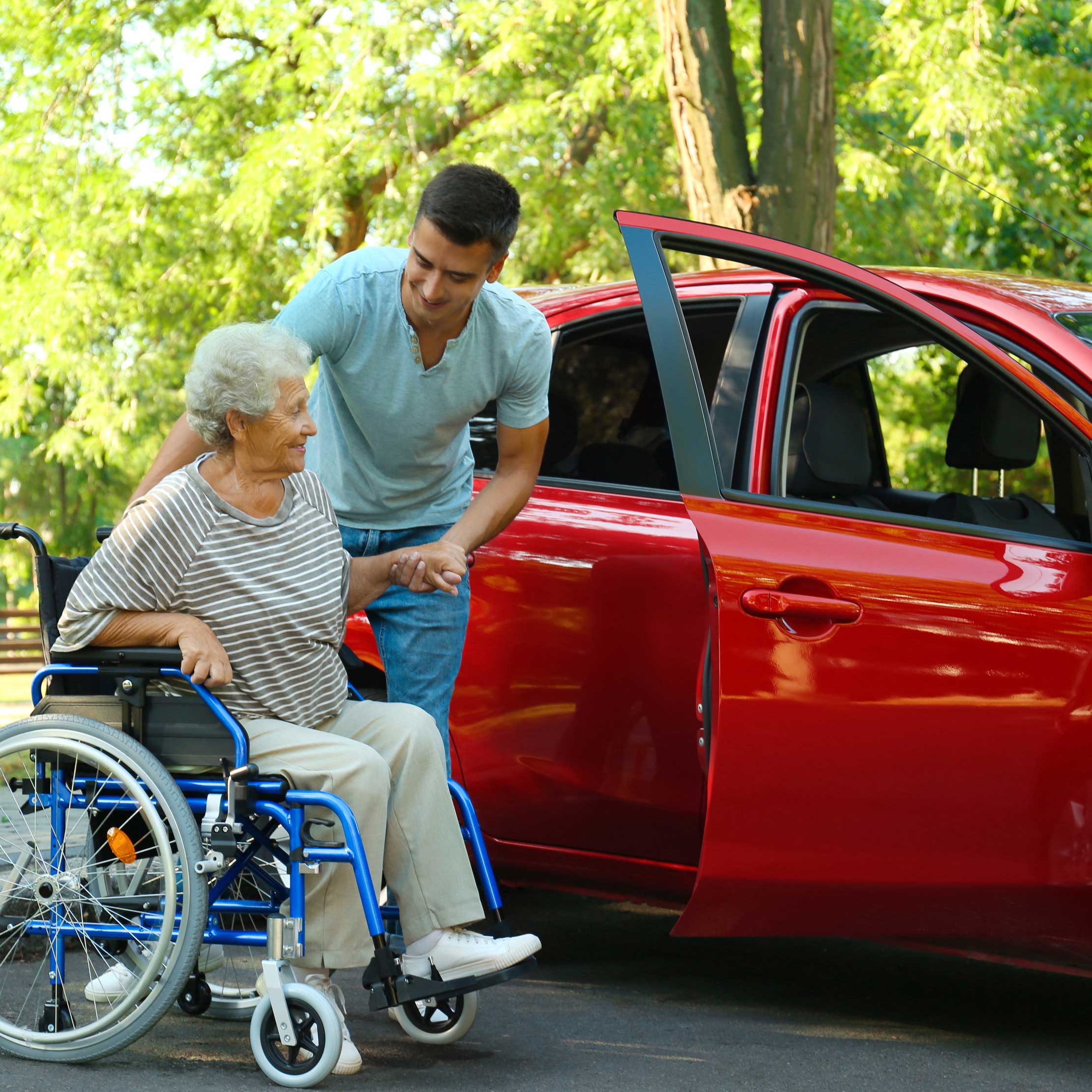 driving senior to the medical appointment